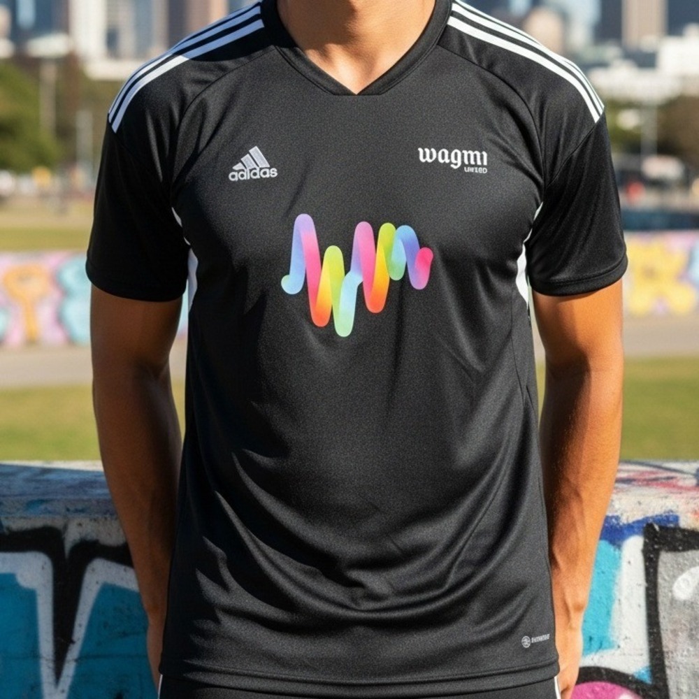 Adidas Wagmi United Soccer Jersey Mens XL Black Aeroready Training Shirt